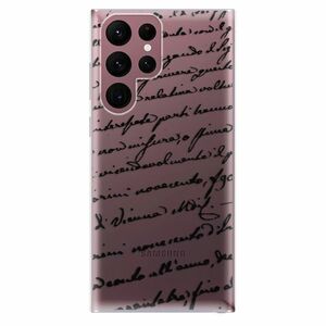 Odolné silikónové puzdro iSaprio - Handwriting 01 - black - Samsung Galaxy S22 Ultra 5G vyobraziť