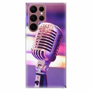 Odolné silikónové puzdro iSaprio - Vintage Microphone - Samsung Galaxy S22 Ultra 5G vyobraziť