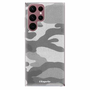 Odolné silikónové puzdro iSaprio - Gray Camuflage 02 - Samsung Galaxy S22 Ultra 5G vyobraziť