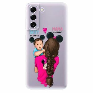 Odolné silikónové puzdro iSaprio - Mama Mouse Brunette and Boy - Samsung Galaxy S21 FE 5G vyobraziť