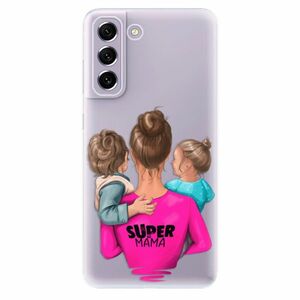 Odolné silikónové puzdro iSaprio - Super Mama - Boy and Girl - Samsung Galaxy S21 FE 5G vyobraziť