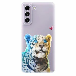 Odolné silikónové puzdro iSaprio - Leopard With Butterfly - Samsung Galaxy S21 FE 5G vyobraziť