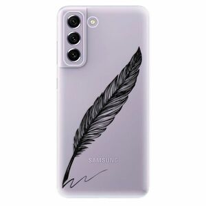 Odolné silikónové puzdro iSaprio - Writing By Feather - black - Samsung Galaxy S21 FE 5G vyobraziť