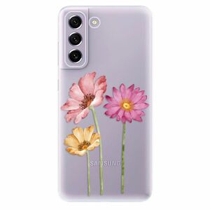 Odolné silikónové puzdro iSaprio - Three Flowers - Samsung Galaxy S21 FE 5G vyobraziť