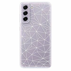 Odolné silikónové puzdro iSaprio - Abstract Triangles 03 - white - Samsung Galaxy S21 FE 5G vyobraziť