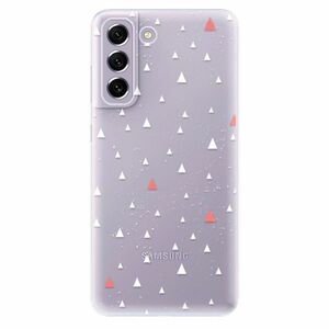 Odolné silikónové puzdro iSaprio - Abstract Triangles 02 - white - Samsung Galaxy S21 FE 5G vyobraziť