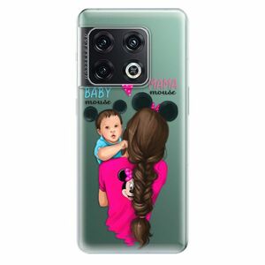 Odolné silikónové puzdro iSaprio - Mama Mouse Brunette and Boy - OnePlus 10 Pro vyobraziť