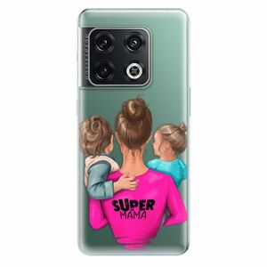 Odolné silikónové puzdro iSaprio - Super Mama - Boy and Girl - OnePlus 10 Pro vyobraziť