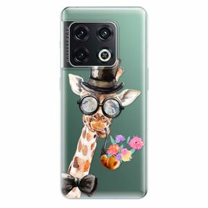 Odolné silikónové puzdro iSaprio - Sir Giraffe - OnePlus 10 Pro vyobraziť