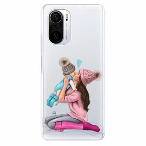 Odolné silikónové puzdro iSaprio - Kissing Mom - Brunette and Boy - Xiaomi Poco F3 vyobraziť