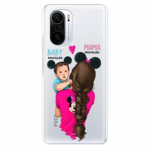 Odolné silikónové puzdro iSaprio - Mama Mouse Brunette and Boy - Xiaomi Poco F3 vyobraziť