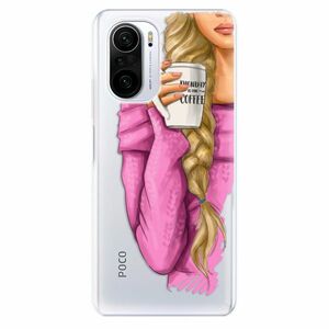 Odolné silikónové puzdro iSaprio - My Coffe and Blond Girl - Xiaomi Poco F3 vyobraziť