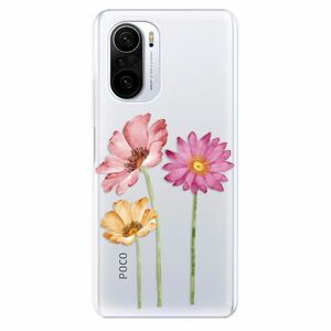 Odolné silikónové puzdro iSaprio - Three Flowers - Xiaomi Poco F3 vyobraziť