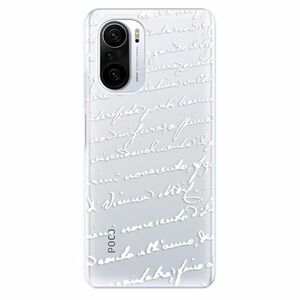 Odolné silikónové puzdro iSaprio - Handwriting 01 - white - Xiaomi Poco F3 vyobraziť