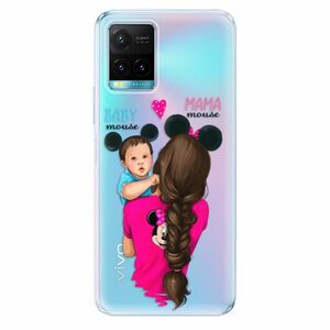 Odolné silikónové puzdro iSaprio - Mama Mouse Brunette and Boy - Vivo Y21 / Y21s / Y33s vyobraziť