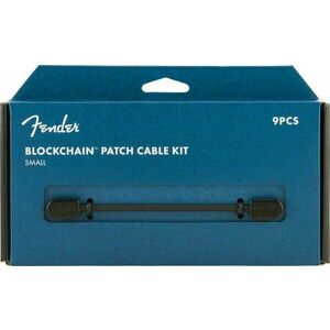 Fender Blockchain Patch Cable Kit SM Čierna Zalomený - Zalomený vyobraziť