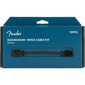 Fender Blockchain Patch Cable Kit MD Čierna Zalomený - Zalomený vyobraziť