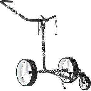 Jucad Carbon Zebra 3-Wheel White/Black Matt Manuálny golfový vozík vyobraziť