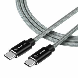 Tactical Fast Rope Aramid Cable USB-C/USB-C 100W 20V/5A 0.3m Grey vyobraziť