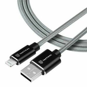 Tactical Fast Rope Aramid Cable USB-A/Lightning MFi 1m - šedý vyobraziť