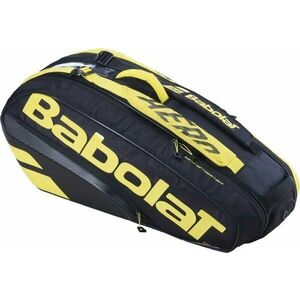 Babolat Pure Aero RH X 6 Black/Yellow Tenisová taška vyobraziť