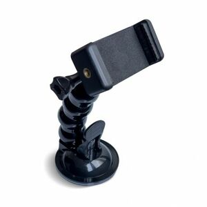 MG Suction Cup držiak pre športové kamery + adaptér na mobil, čierny vyobraziť