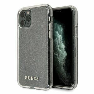 Puzdro Guess iPhone 11 Pro Max GUHCN65PCGLSI Glitter - strieborné vyobraziť