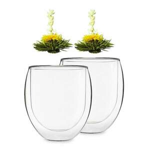 Feelino Pohár, Ice, s čajovým kvetom, 320 ml, dvojstenné borosilikátové sklo vyobraziť