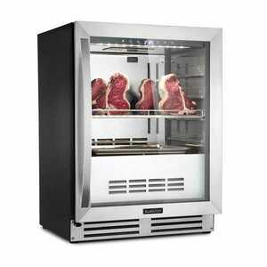Klarstein Steakhouse Pro, chladnička na zrenie mäsa, 1 zóna, 98 l, 1–25°C, dotyková, nehrdzavejúca oceľ vyobraziť