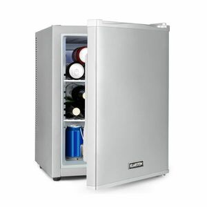 Klarstein Happy Hour 40, mini chladnička, 40 l, 5-15°C, tichá, 23dB, LED-svetlo, strieborný vyobraziť