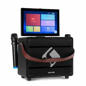 Auna Pro Spin 8, karaoke systém, 12, 1" dotykový displej, 2 UHF mikrofóny, WiFi, BT, USB, SD, HDMI vyobraziť