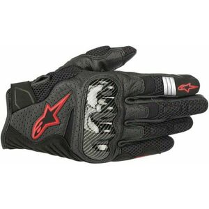 Alpinestars SMX-1 Air V2 Gloves Black/Red Fluorescent L Rukavice vyobraziť