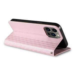 MG Magnet Strap knižkové kožené puzdro na iPhone 12 Pro, ružové vyobraziť