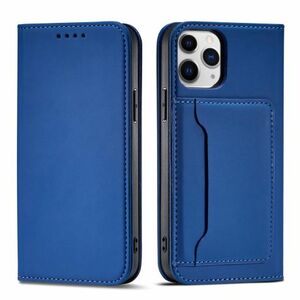 MG Magnet Card knižkové kožené puzdro na iPhone 12 Pro Max, modré vyobraziť