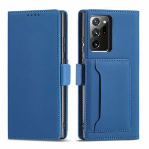 MG Magnet Card knižkové kožené puzdro na Samsung Galaxy S22 Ultra, modré vyobraziť