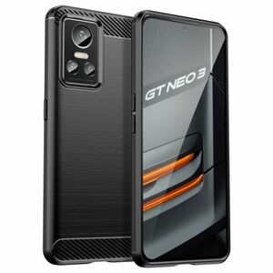 MG Carbon Case Flexible silikónový kryt na Realme GT Neo 3, čierny vyobraziť