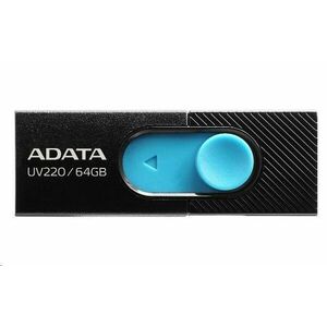ADATA Flash Disk 32GB UV220, USB 2.0 Dash Drive, čierna / modrá vyobraziť