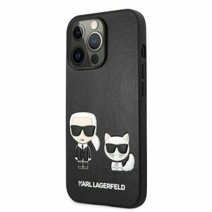 Puzdro Karl Lagerfeld KLHCP13LPCUSKCBK Karl and Choupette PU Leather iPhone 13 Pro - čierne vyobraziť