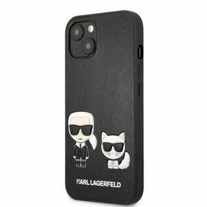 Puzdro Karl Lagerfeld KLHCP13MPCUSKCBK and Choupette PU Leather iPhone 13 - čierne vyobraziť