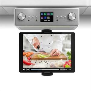 Auna Connect Soundchef, kuchynské rádio s držiakom na tablet, set, DAB+, FM, 2x3", biele vyobraziť