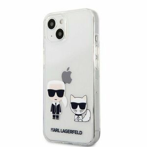 Puzdro Karl Lagerfeld PC/TPU Ikonik Kryt iPhone 13 - transparentné vyobraziť