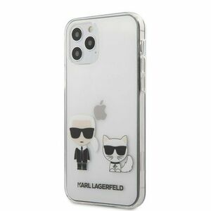 Puzdro Karl Lagerfeld pre iPhone 12/12 Pro (6.1) KLHCP12MCKTR silikónové, transparentné vyobraziť