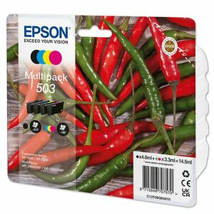 EPSON C13T09Q64010 - originálna cartridge, čierna + farebná, 1x4, 6ml/3x3, 3ml vyobraziť