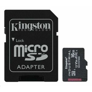 Kingston 16GB microSDHC Industrial C10 A1 pSLC Card + SD Adapter vyobraziť