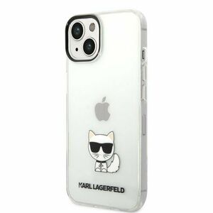 Puzdro Karl Lagerfeld Choupette Logo iPhone 14 Plus - transparentné vyobraziť