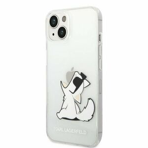 Puzdro Karl Lagerfeld PC/TPU Choupette Eat iPhone 14 Plus - transparentné vyobraziť