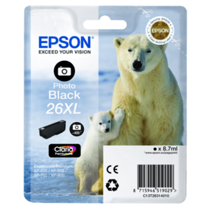 EPSON T2631 (C13T26314022) - originálna cartridge, fotočierna, 8, 7ml vyobraziť