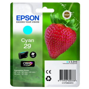 EPSON T2982 (C13T29824022) - originálna cartridge, azúrová, 3, 2ml vyobraziť