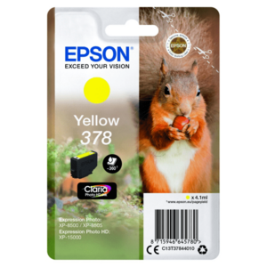 EPSON T3784 (C13T37844010) - originálna cartridge, žltá, 4, 1ml vyobraziť