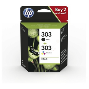 HP 3YM92AE - originálna cartridge HP 303, čierna + farebná, 2x4ml vyobraziť